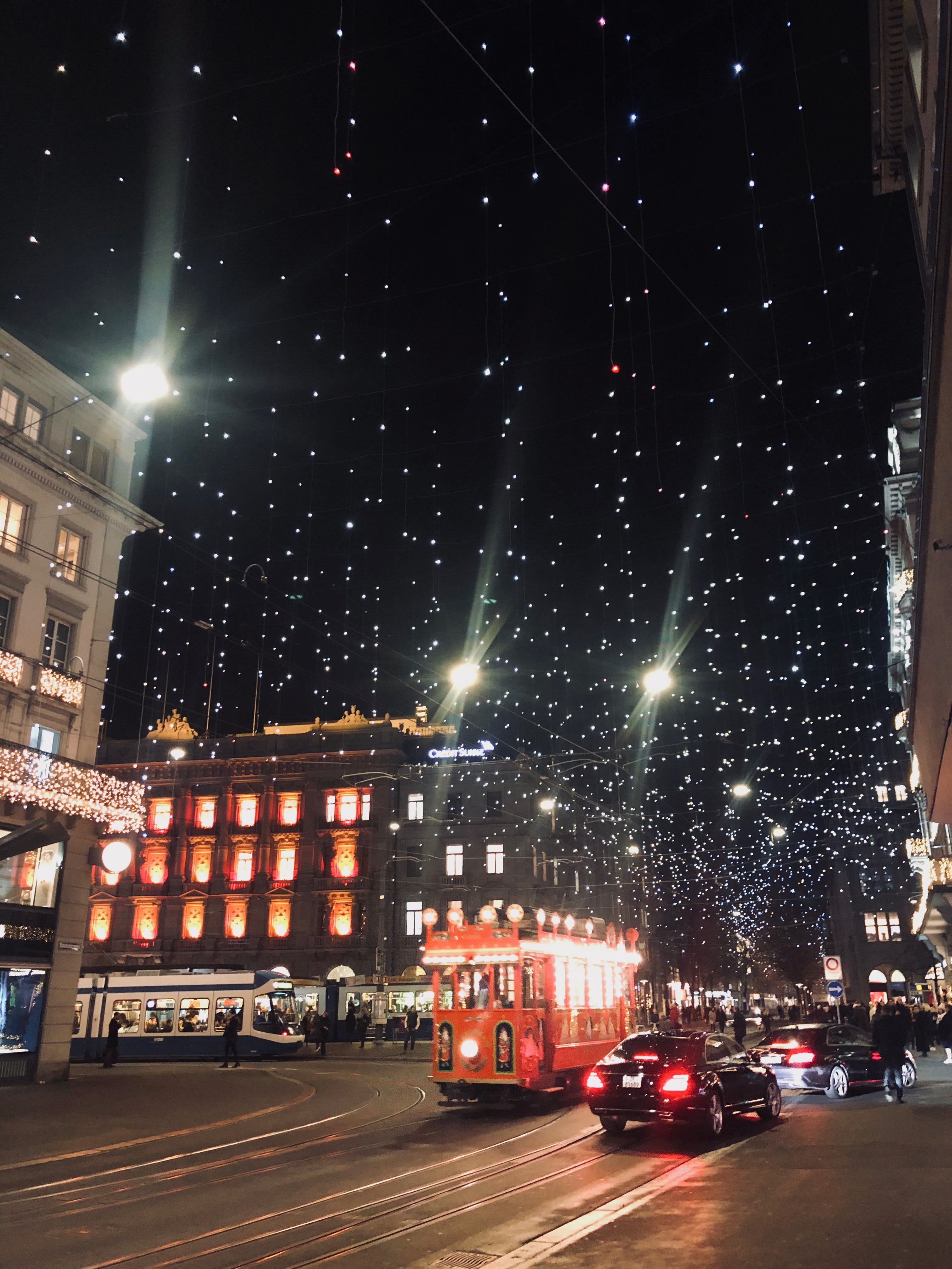 Xmas lighting in Zurich Nov 2018